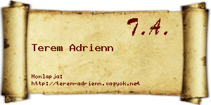 Terem Adrienn névjegykártya